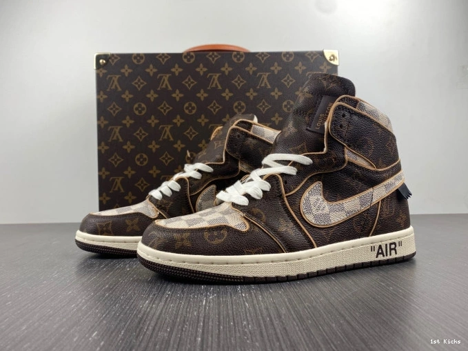 1st Kicks Shoes Jordan OFF-WHITE Air 1 x LV 0710